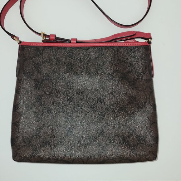 Coach File Crossbody in Signature Coated Canvas W/ Leather Details Style F29210 - Picture 5 of 11